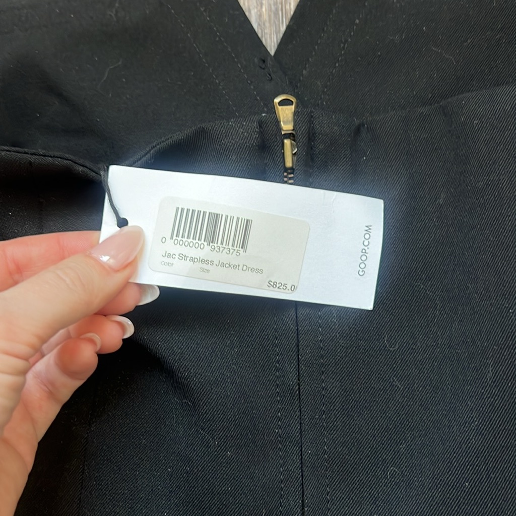 Nwt Goop Jet Strapless Jacket Dress — image 4 of 5